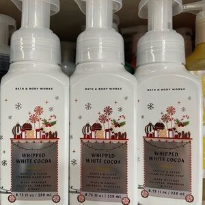 Bath & Body Works Whipped White Cocoa Foaming Hand Soap - White X3